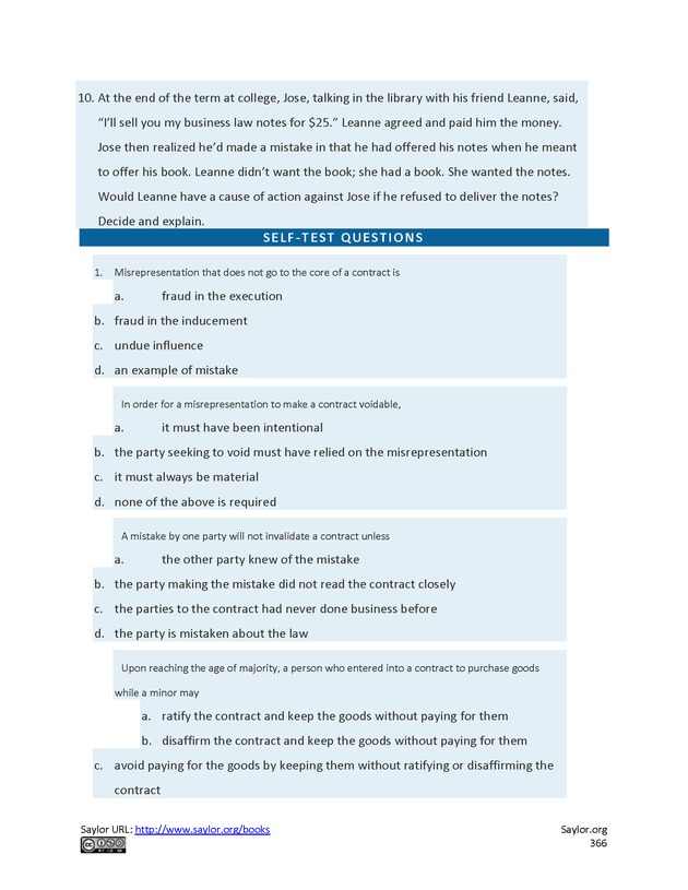 Business Law and the Legal Environment - Page 366
